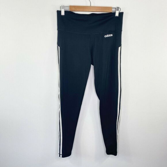 Adidas Climalite Black White Pull On Training Pants Women's Size Medium‎ M - Picture 1 of 7
